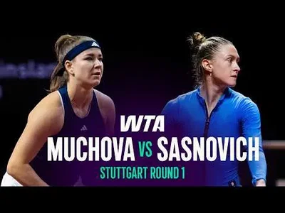 Karolina Muchova bat Aliaksandra Sasnovich à Stuttgart 2026 – 1er tour