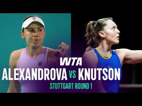 Ekaterina Alexandrova bat Gabriela Knutson à Stuttgart 2026 – 1er tour