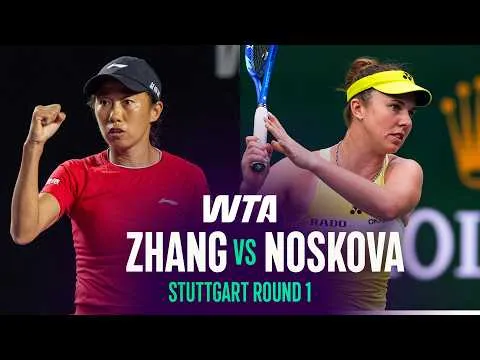 Linda Noskova bat Shuai Zhang à Stuttgart 2026 – Premier tour