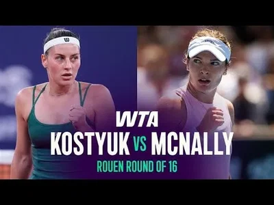 Marta Kostyuk bat Caty McNally à Rouen 2026 – Deuxième tour