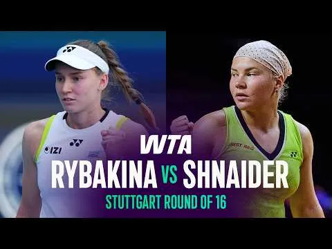 Rybakina bat Shnaider à Stuttgart 2026 – 2e tour