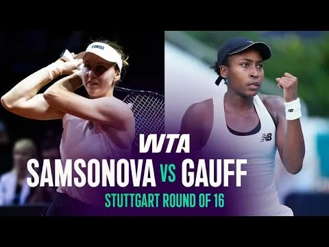 Gauff bat Samsonova à Stuttgart 2026 – 2e tour