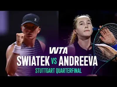 Andreeva bat Swiatek à Stuttgart 2026 – Quart de finale