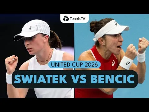 Bencic bat Swiatek à l'United Cup 2026 – Finale