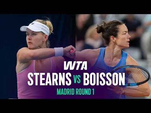 Stearns bat Boisson à Madrid 2026 – 1er tour
