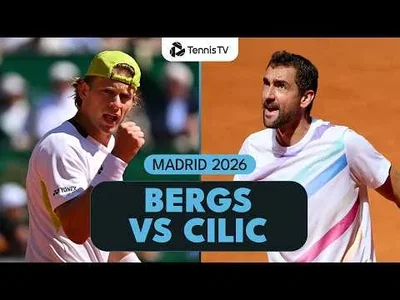 Marin Cilic bat Zizou Bergs à Madrid 2026 – Premier tour
