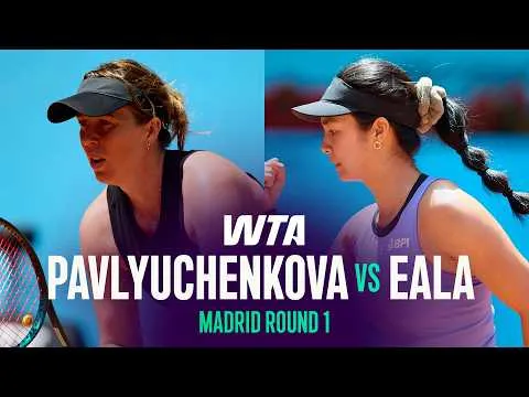 Eala bat Pavlyuchenkova à Madrid 2026 – Premier tour