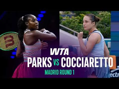 Alycia Parks bat Elisabetta Cocciaretto à Madrid 2026 – Premier tour