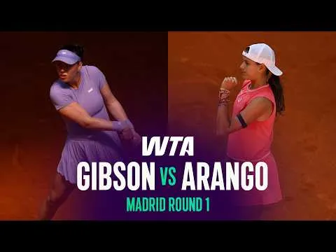 Emiliana Arango bat Talia Gibson à Madrid 2026 – Premier tour