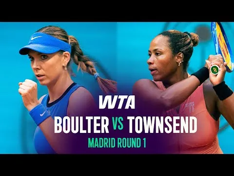 Katie Boulter bat Taylor Townsend au Madrid 2026 – 1er tour