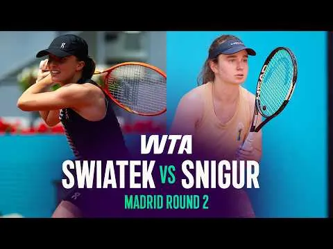 Swiatek bat Snigur à Madrid 2026 – 2e tour