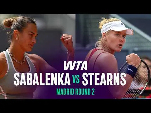 Aryna Sabalenka bat Peyton Stearns à Madrid 2026 – 2e tour