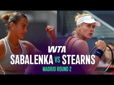 Aryna Sabalenka bat Peyton Stearns à Madrid 2026 – 2e tour