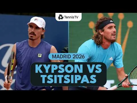 Stefanos Tsitsipas bat Patrick Kypson au Madrid 2026 – 1er tour