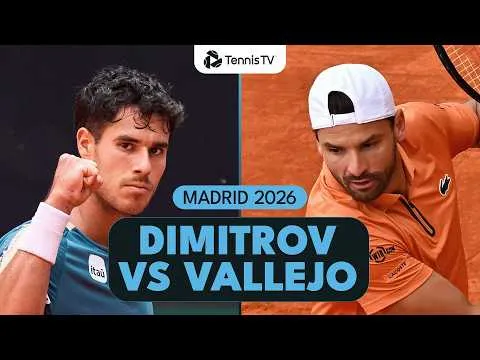 Vallejo bat Dimitrov à Madrid 2026 – 1er tour