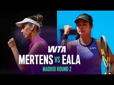 Elise Mertens bat Alexandra Eala à Madrid 2026 – 2e tour