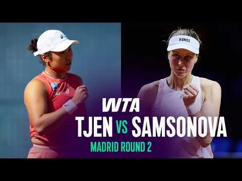 Samsonova bat Tjen à Madrid 2026 – 2e tour