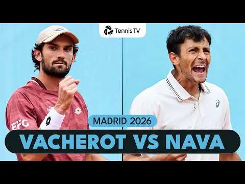 Emilio Nava bat Valentin Vacherot à Madrid 2026 – 2e tour