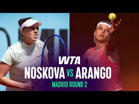 Linda Noskova écarte Emiliana Arango au Madrid 2026 – 2e tour
