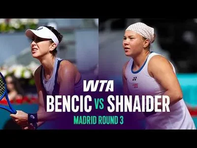 Belinda Bencic domine Diana Shnaider au 3e tour à Madrid 2026