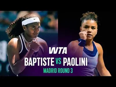 Baptiste domine Paolini au Madrid 2026 – 3e tour