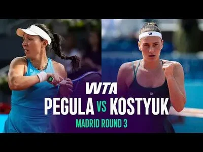 Marta Kostyuk bat Jessica Pegula à Madrid 2026 – 3e tour