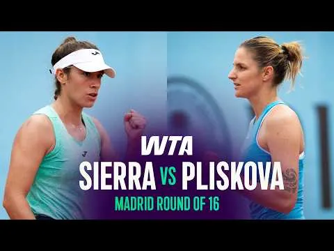 Pliskova bat Sierra à Madrid 2026 – Huitième de finale