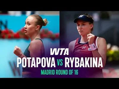 Anastasia Potapova élimine Elena Rybakina à Madrid 2026 – Huitième de finale