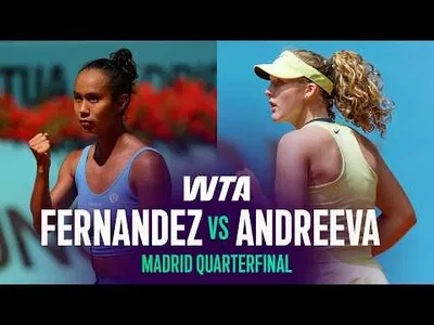 Mirra Andreeva bat Leylah Fernandez à Madrid 2026 – Quart de finale