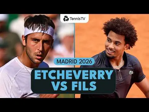 Fils bat Etcheverry à Madrid 2026 – Huitième de finale