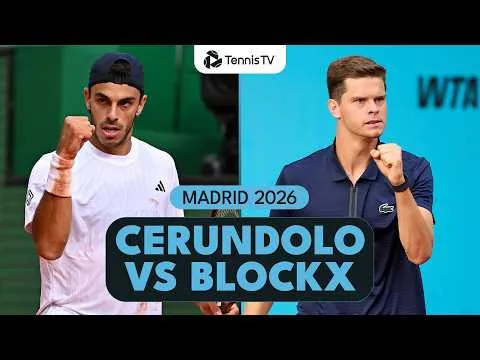 Alexander Blockx bat Francisco Cerúndolo à Madrid 2026 – Huitièmes de finale