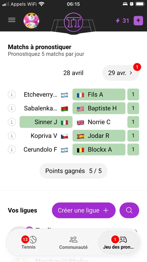 Et voilà encore un petit sans faute je m’améliore