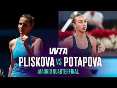 Potapova élimine Pliskova à Madrid 2026 – Quart de finale