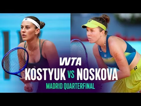 Marta Kostyuk bat Linda Noskova à Madrid 2026 – Quarts de finale