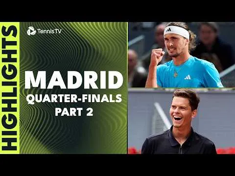 Zverev domine Cobolli à Madrid 2026 – Quart de finale