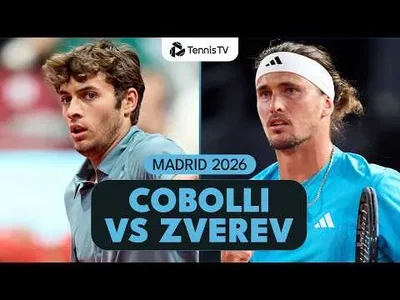 Zverev bat Cobolli à Madrid 2026 – Quarts de finale