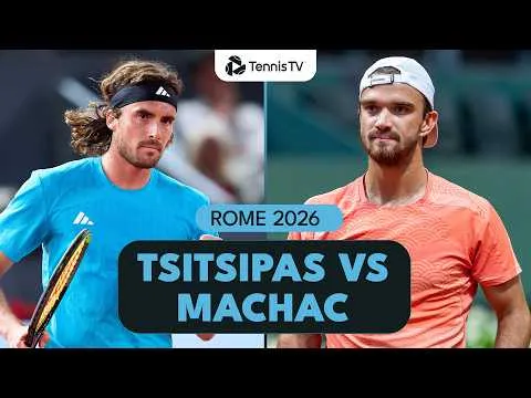 Machac bat Tsitsipas à Rome 2026 – 1er tour