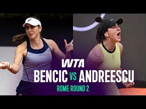 Belinda Bencic domine Bianca Andreescu au 2e tour de Rome 2026