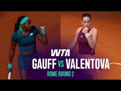 Cori Gauff bat Tereza Valentova à Rome 2026 – 2e tour