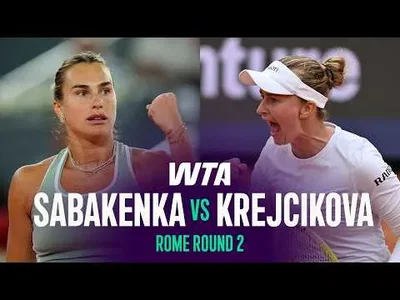 Sabalenka domine Krejcikova au 2e tour de Rome 2026