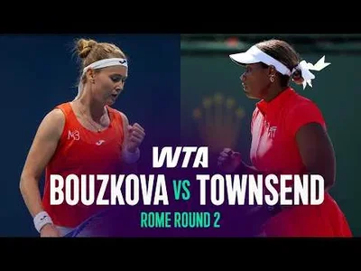 Townsend bat Bouzkova à Rome 2026 – 2e tour