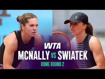 Swiatek bat McNally à Rome 2026 – 2e tour