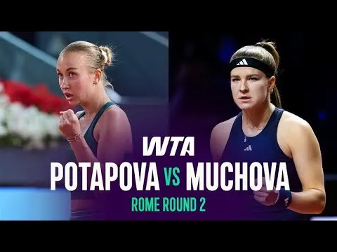 Anastasia Potapova bat Karolina Muchova au tournoi de Rome 2026 – 2e tour