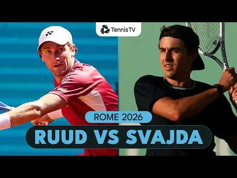 Ruud bat Svajda à Rome 2026 – 2e tour