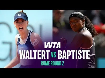 Hailey Baptiste bat Simona Waltert à Rome 2026 – 2e tour