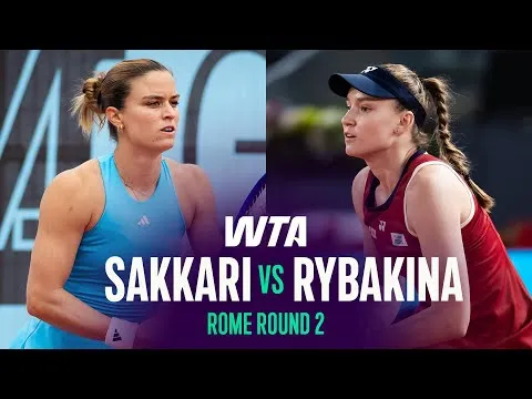 Rybakina domine Sakkari au 2e tour de Rome 2026