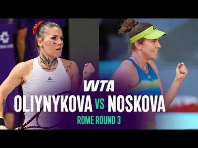 Noskova bat Oliynykova à Rome 2026 – 3e tour