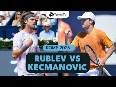 Andrey Rublev bat Miomir Kecmanovic à Rome 2026 – 2e tour