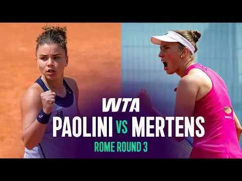 Mertens bat Paolini à Rome 2026 – 3e tour