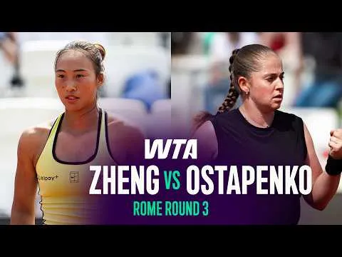 Ostapenko domine Zheng au 3e tour de Rome 2026